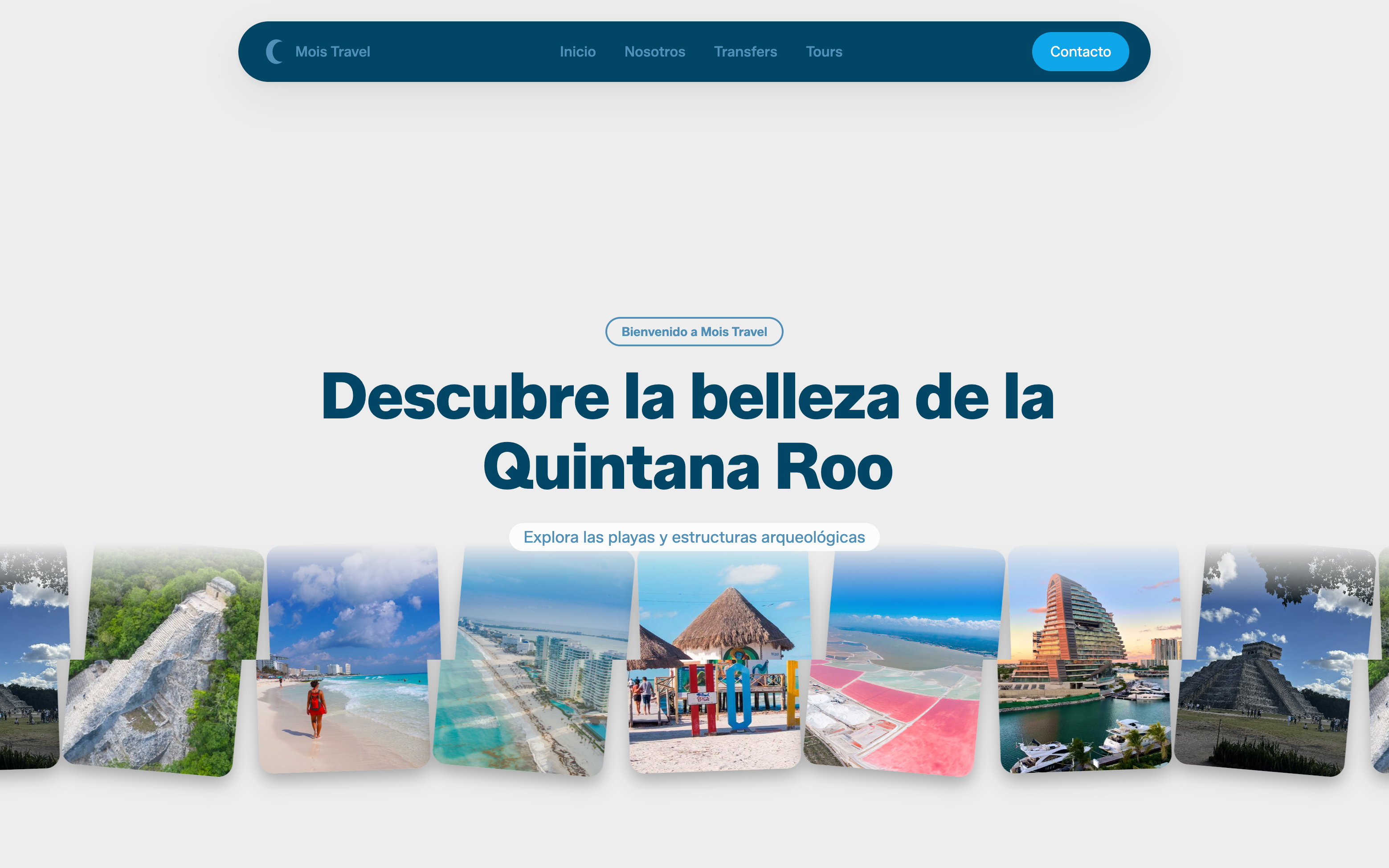 Sitio web de Mois Travel